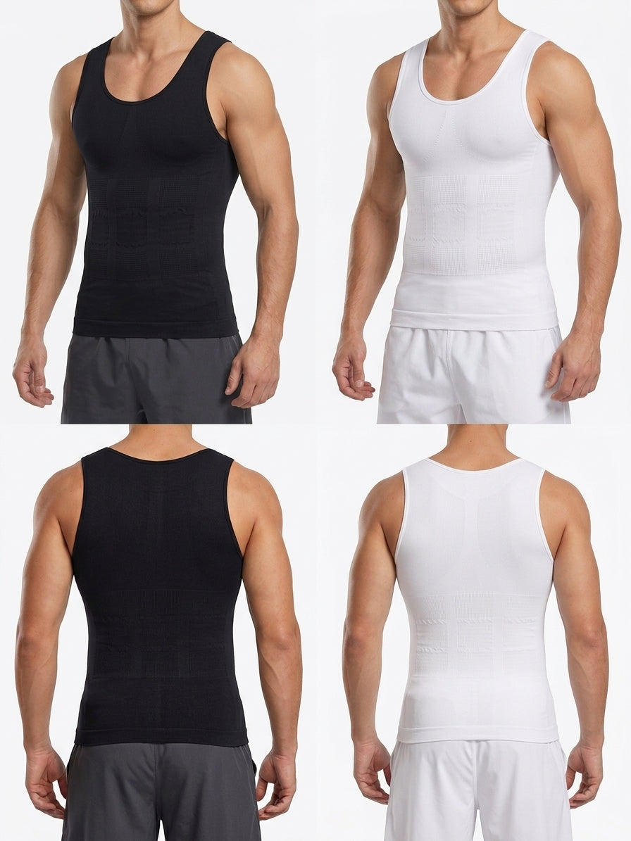 Premium Erkek Korse Atlet – Göbek Toparlayıcı Dik Duruş Sağlayan Shapewear